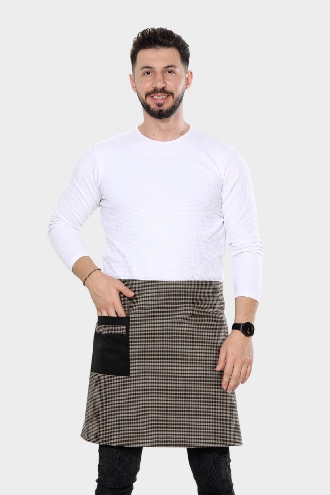 Dokuma Kumaş Garson Önlük