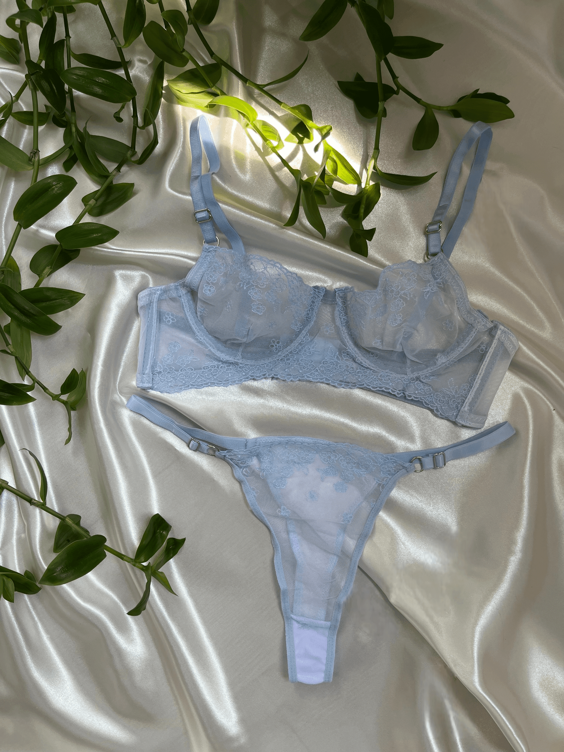 Carmen - Bebek Mavisi Bralet Takım