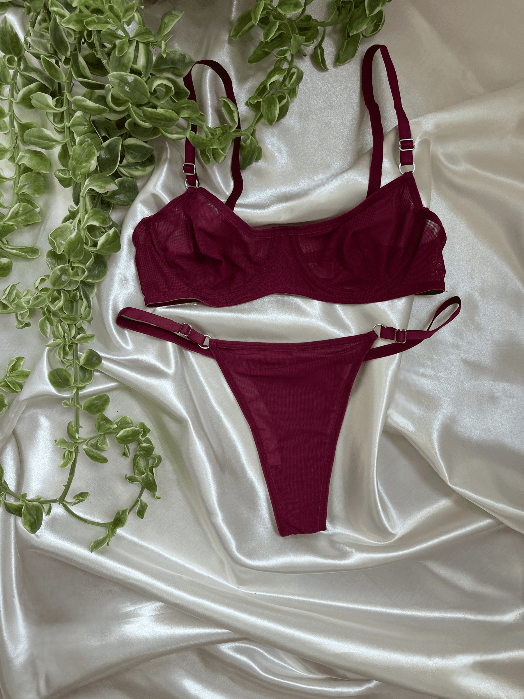 Eve - Fuşya Bralet Takım