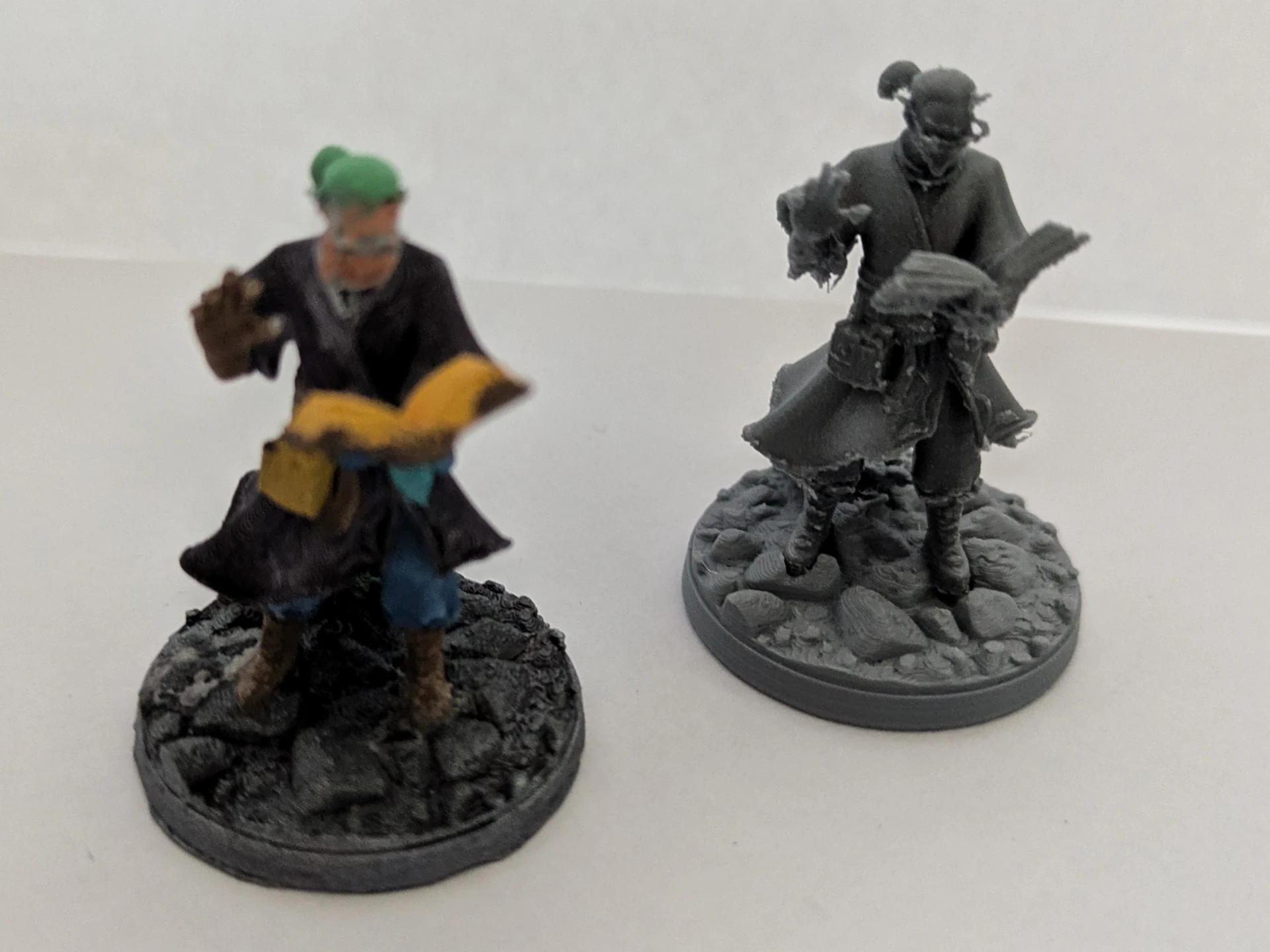 Elf Wizard/Warlock Dungeons&Dragons DnD karakter minyatürü 