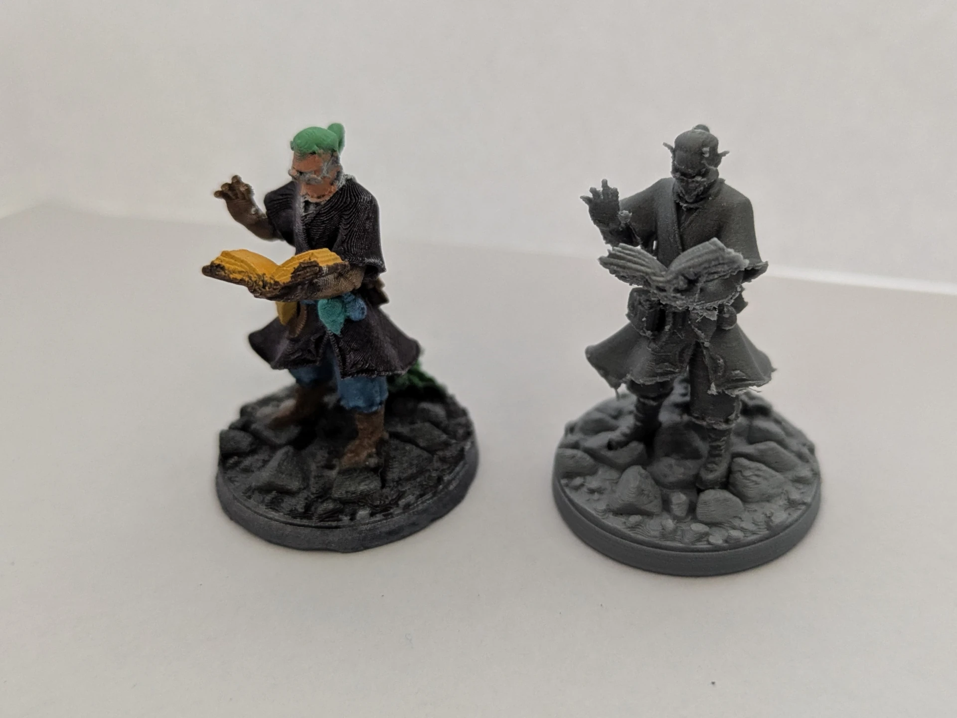 Elf Wizard/Warlock Dungeons&Dragons DnD karakter minyatürü 