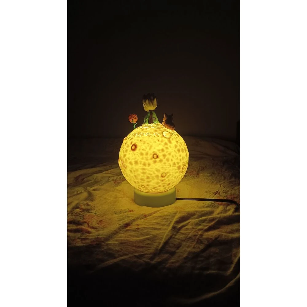 Küçük prens dekoratif masa süsü-lambası