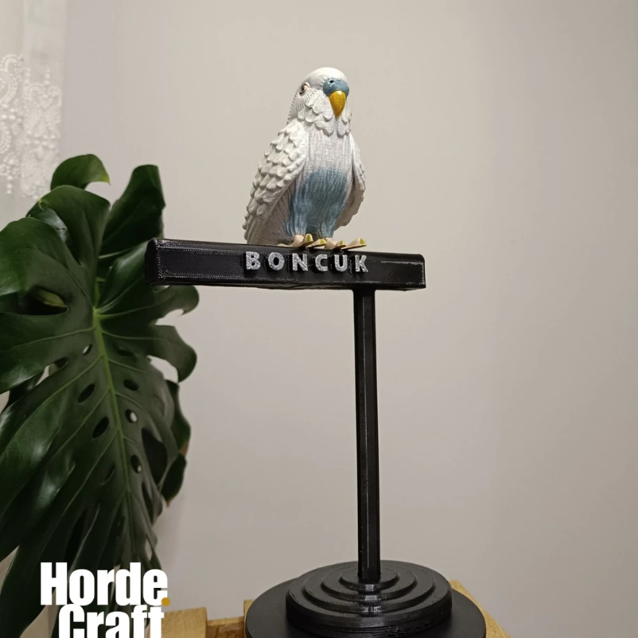 Kişiselleştirilebilir muhabbet kuşu figürü