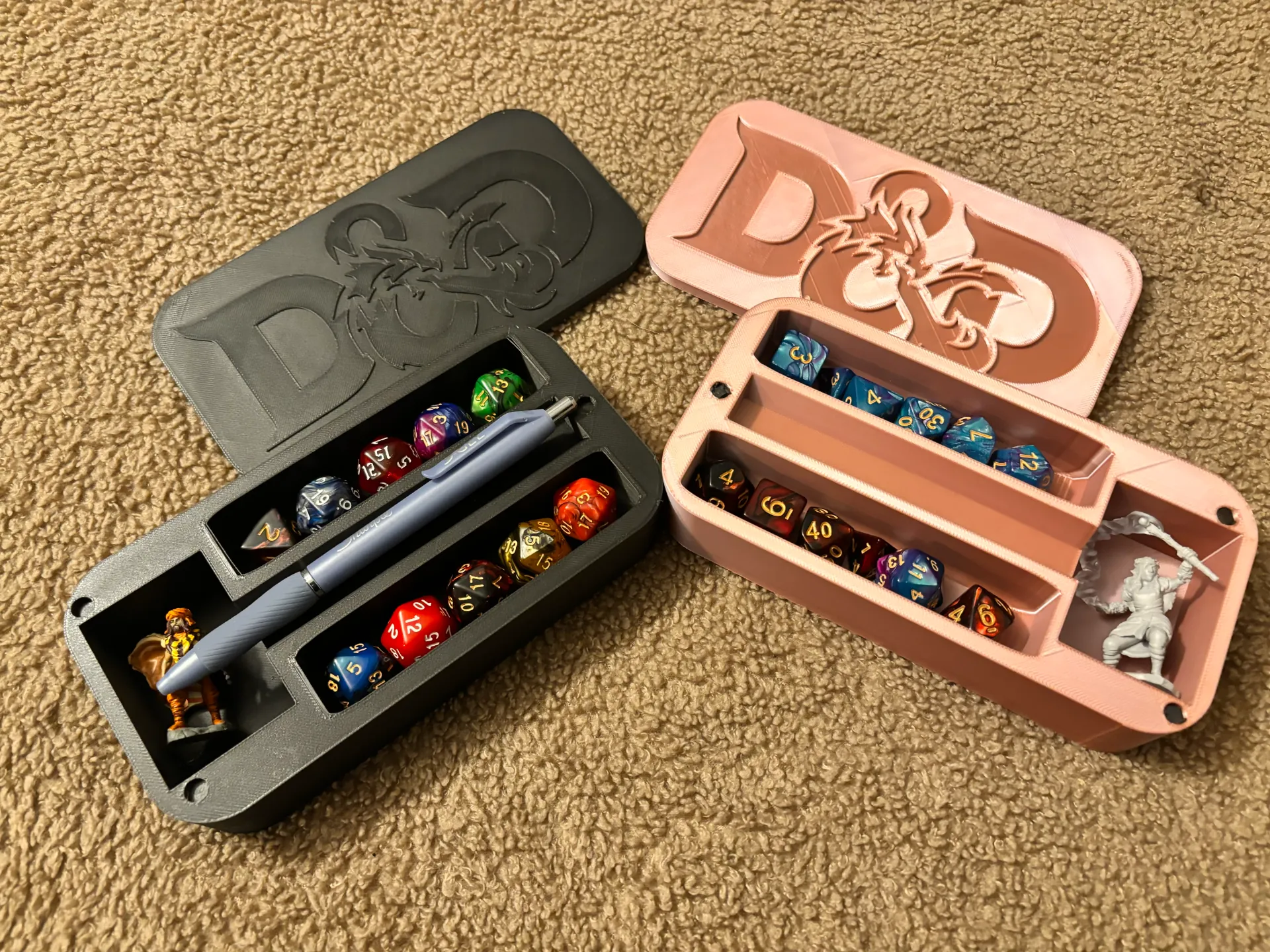 D&D Zar Kalem Minyatür Kutusu Case Dungeons&Dragons dnd 