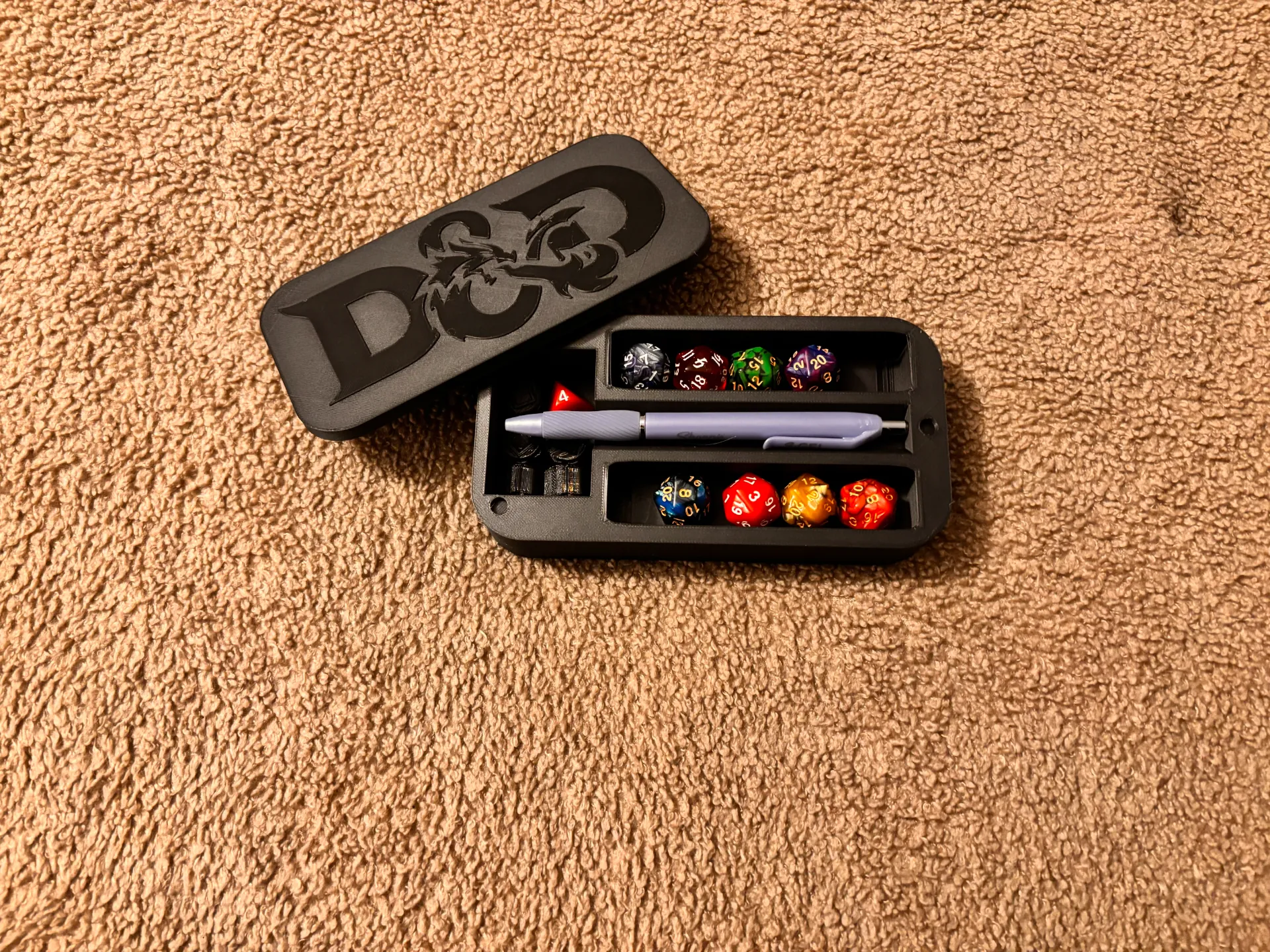 D&D Zar Kalem Minyatür Kutusu Case Dungeons&Dragons dnd 