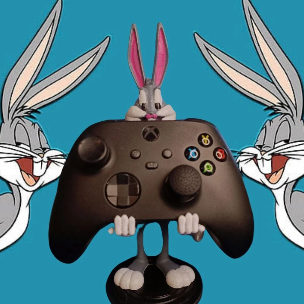 Bugs bunny controller ve telefon tutucu