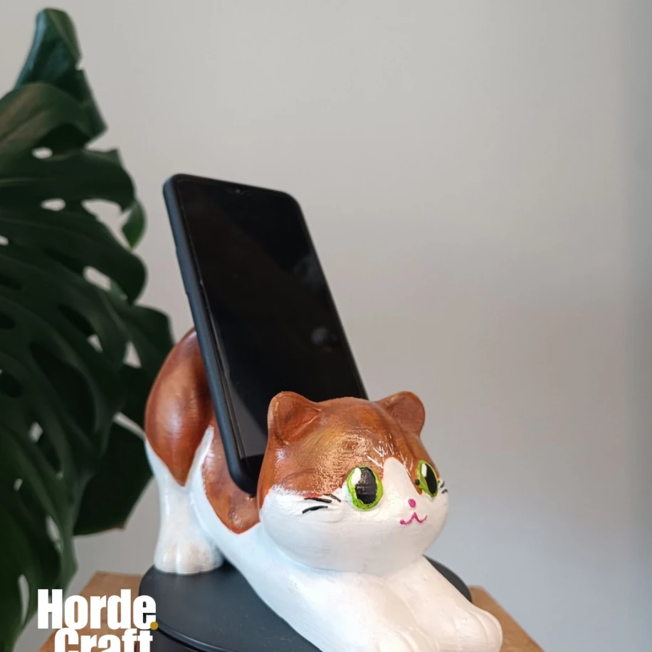 Sevimli kedi telefon/tablet tutucu