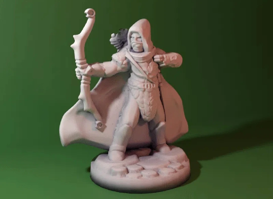 Elf Ranger Dungeons&Dragons karakter minyatürü DnD