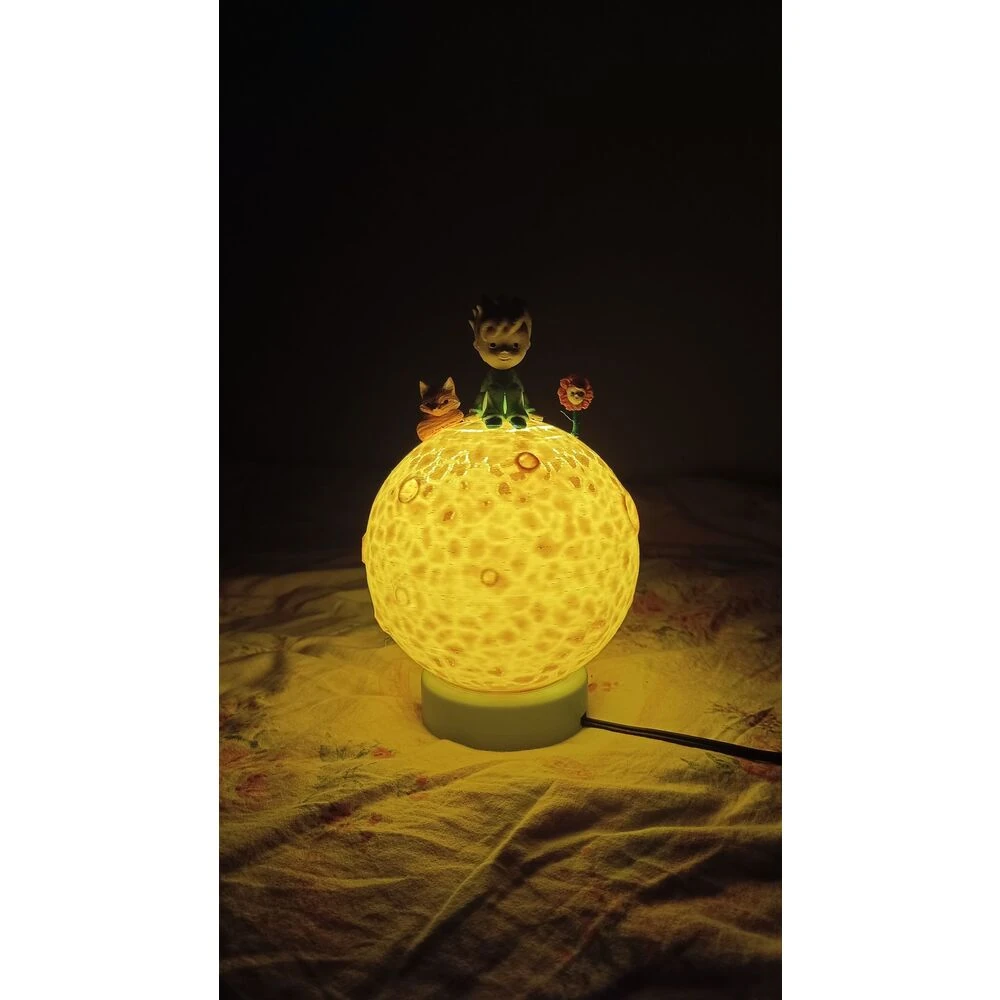 Küçük prens dekoratif masa süsü-lambası