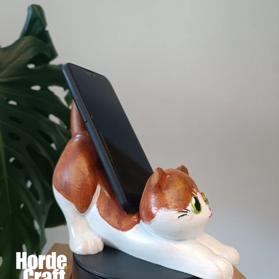 Sevimli kedi telefon/tablet tutucu