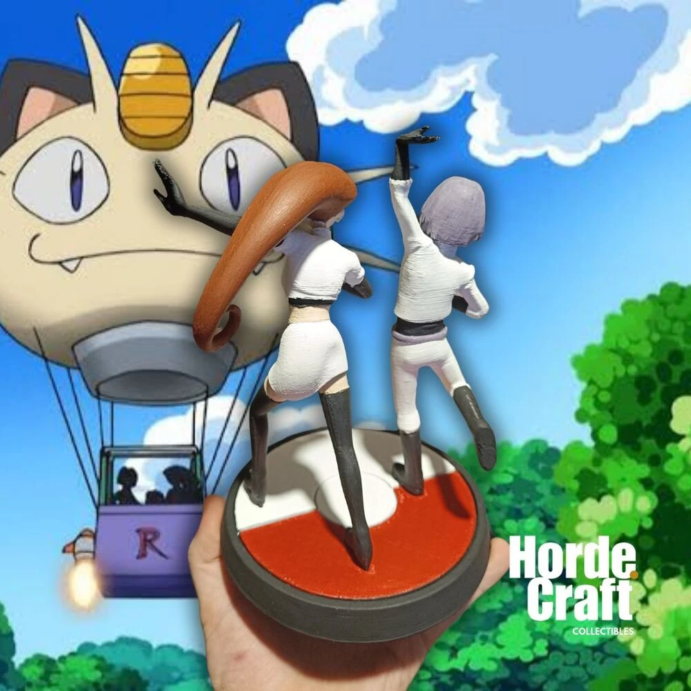 Pokemon Jessie&James roket takımı figür