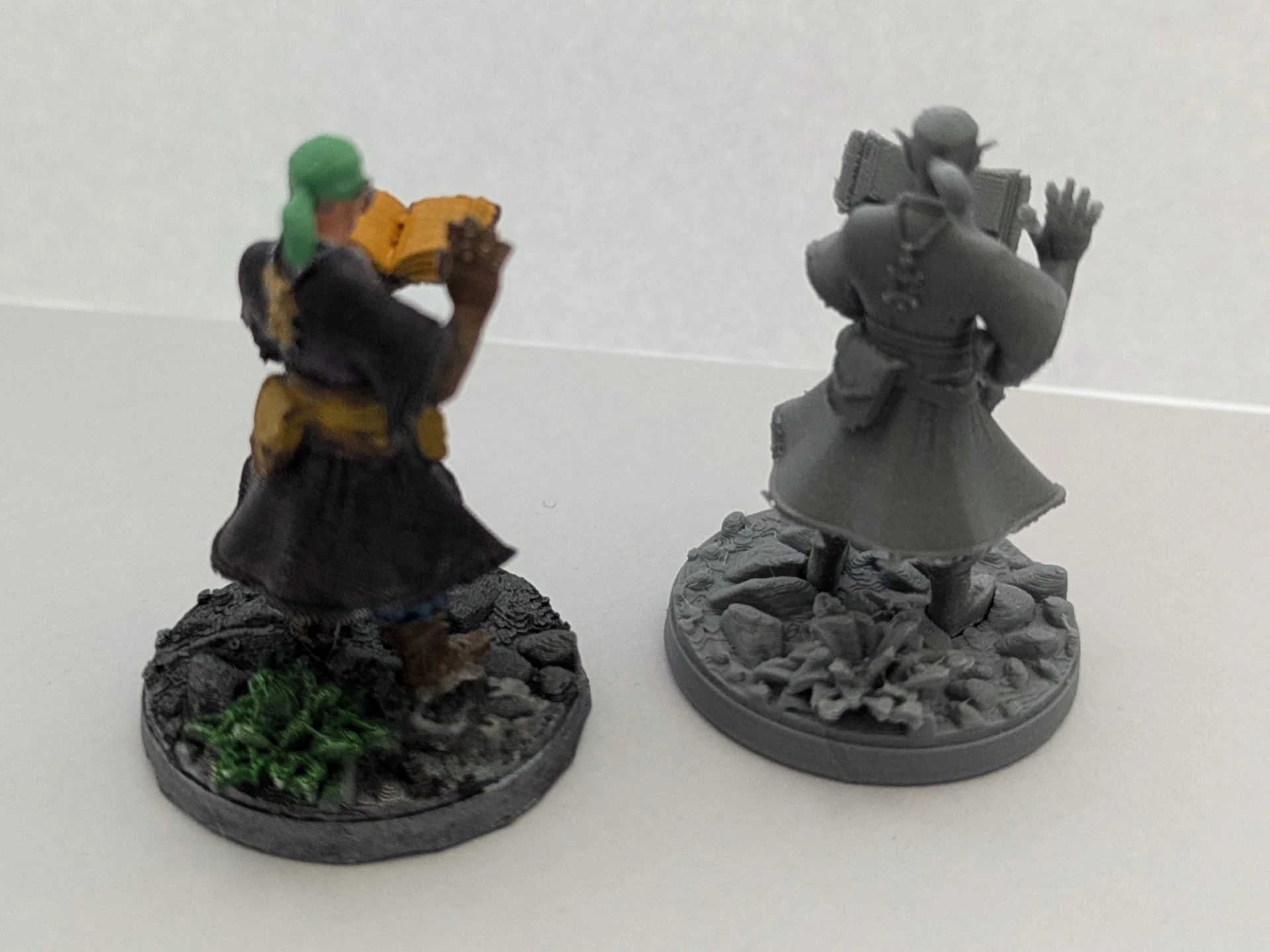 Elf Wizard/Warlock Dungeons&Dragons DnD karakter minyatürü 