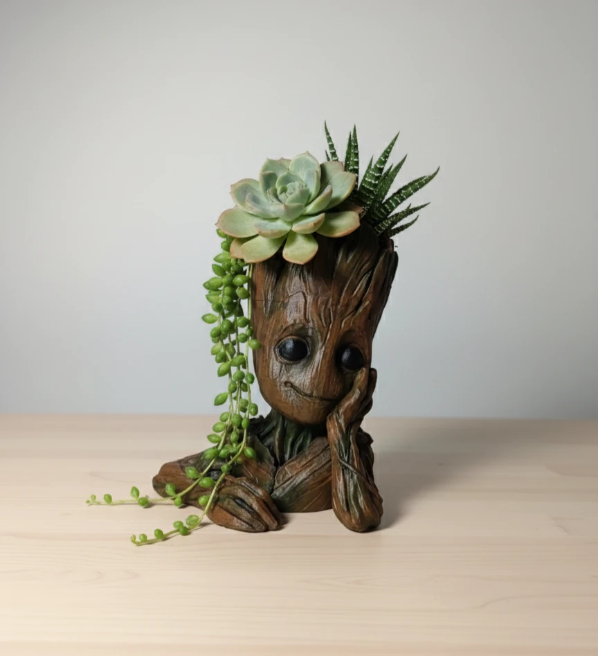 Baby Groot Sukulent saksısı 