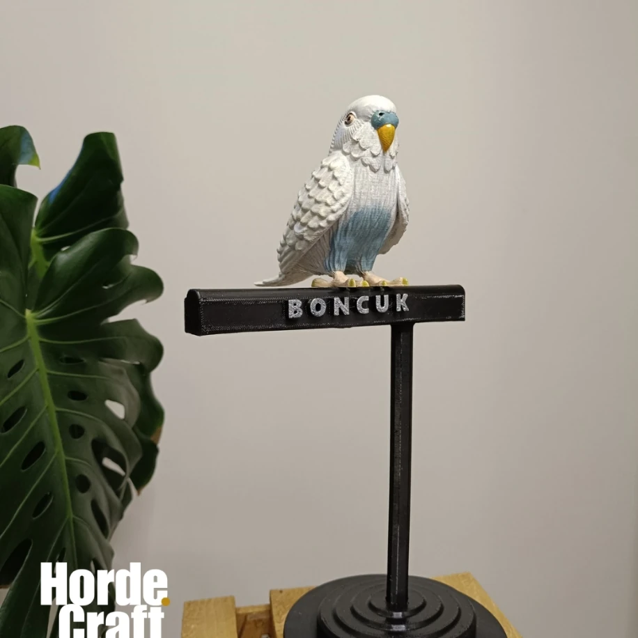 Kişiselleştirilebilir muhabbet kuşu figürü