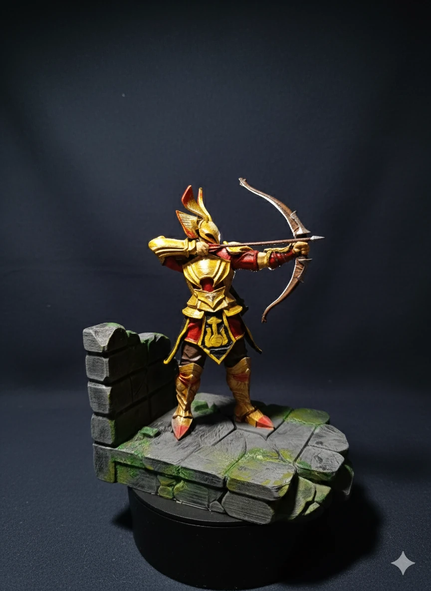 El Morad Rogue Okçu Gryphon Armor Figürü Knight online