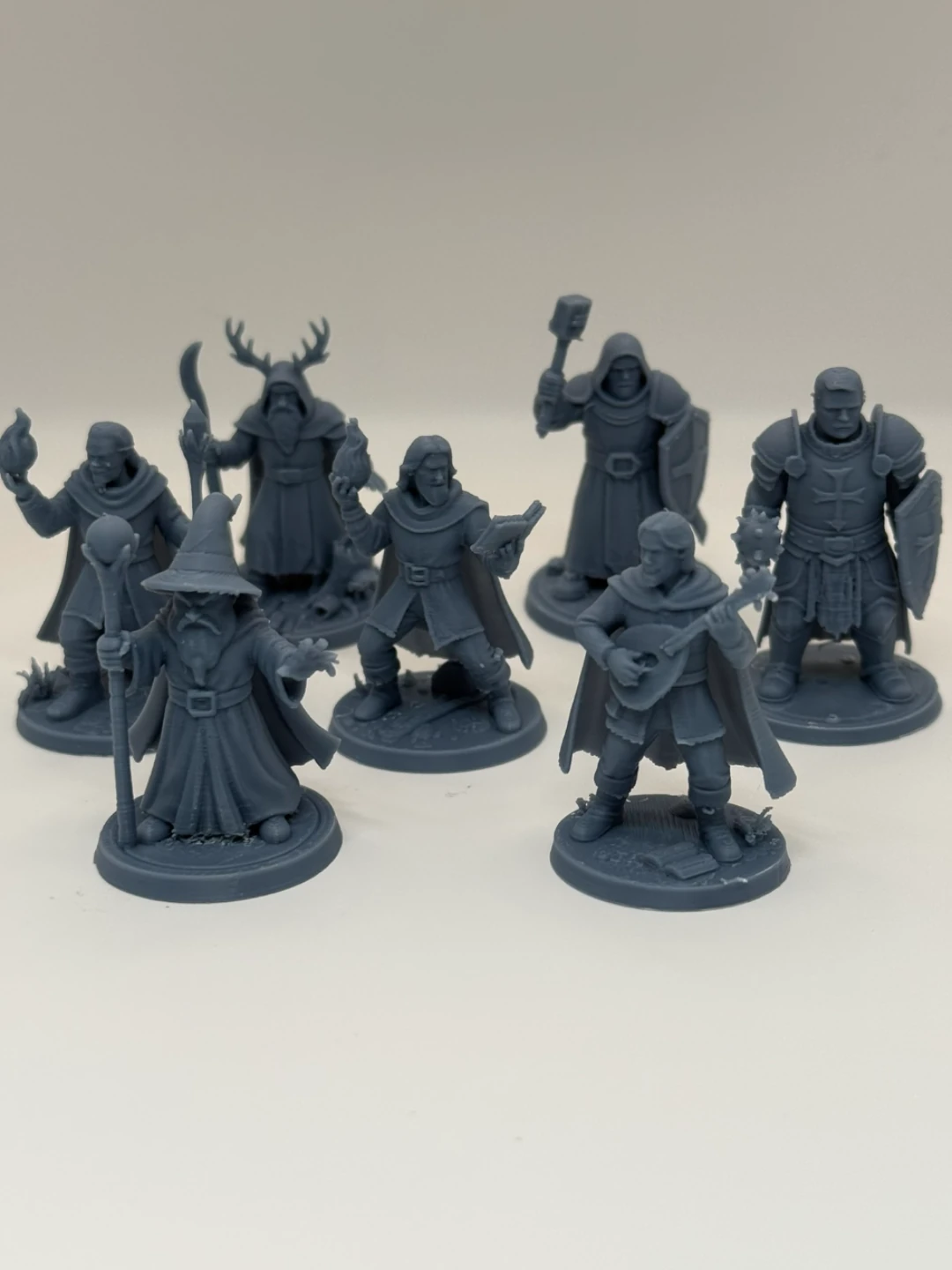 Dungeons&Dragons Karakter paketi 7 sınıf dnd minyatürleri 