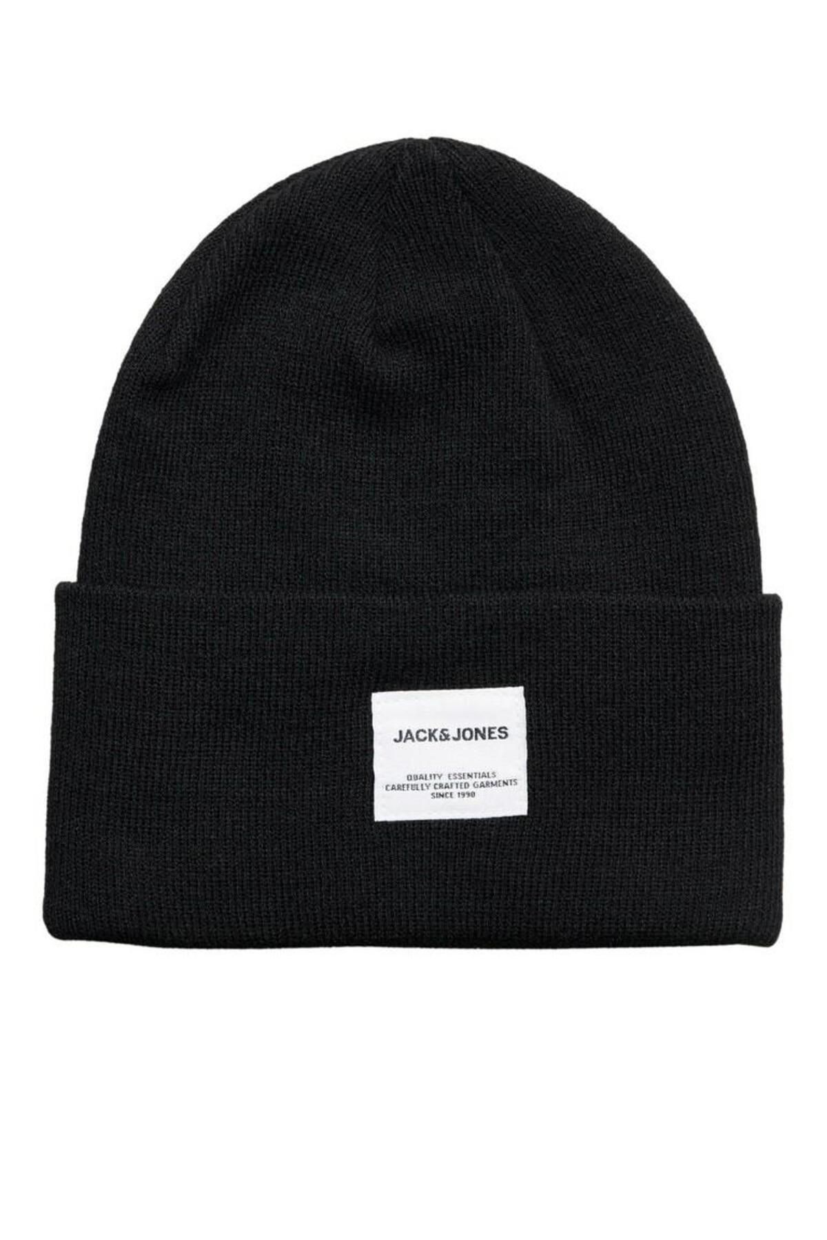 Jack & Jones Jaclong Knit Beanie Erkek Bere 12150627 - Black