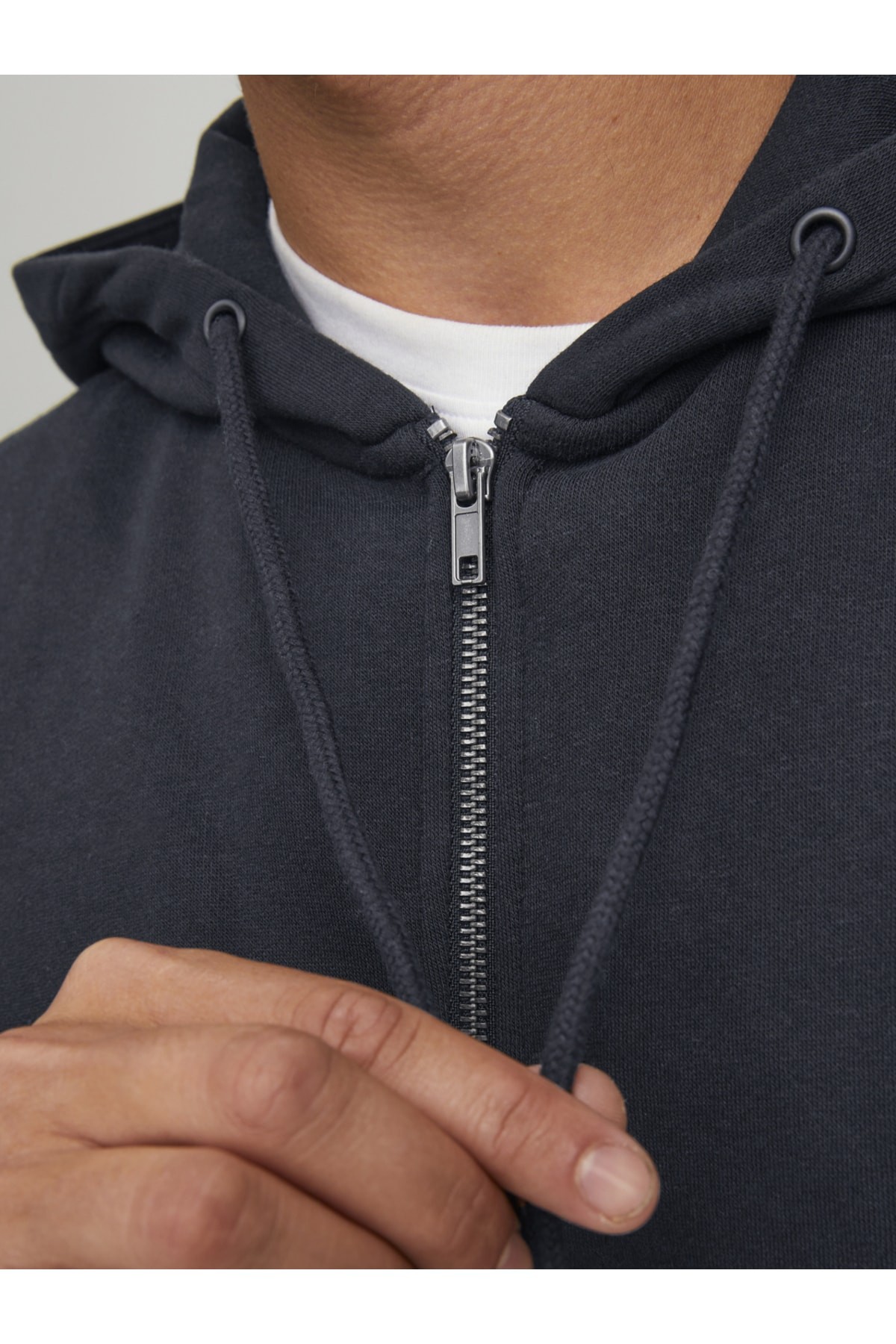 Jack & Jones JJESTAR BASIC SWEAT ZIP HOOD Erkek Sweatshirt 12210830