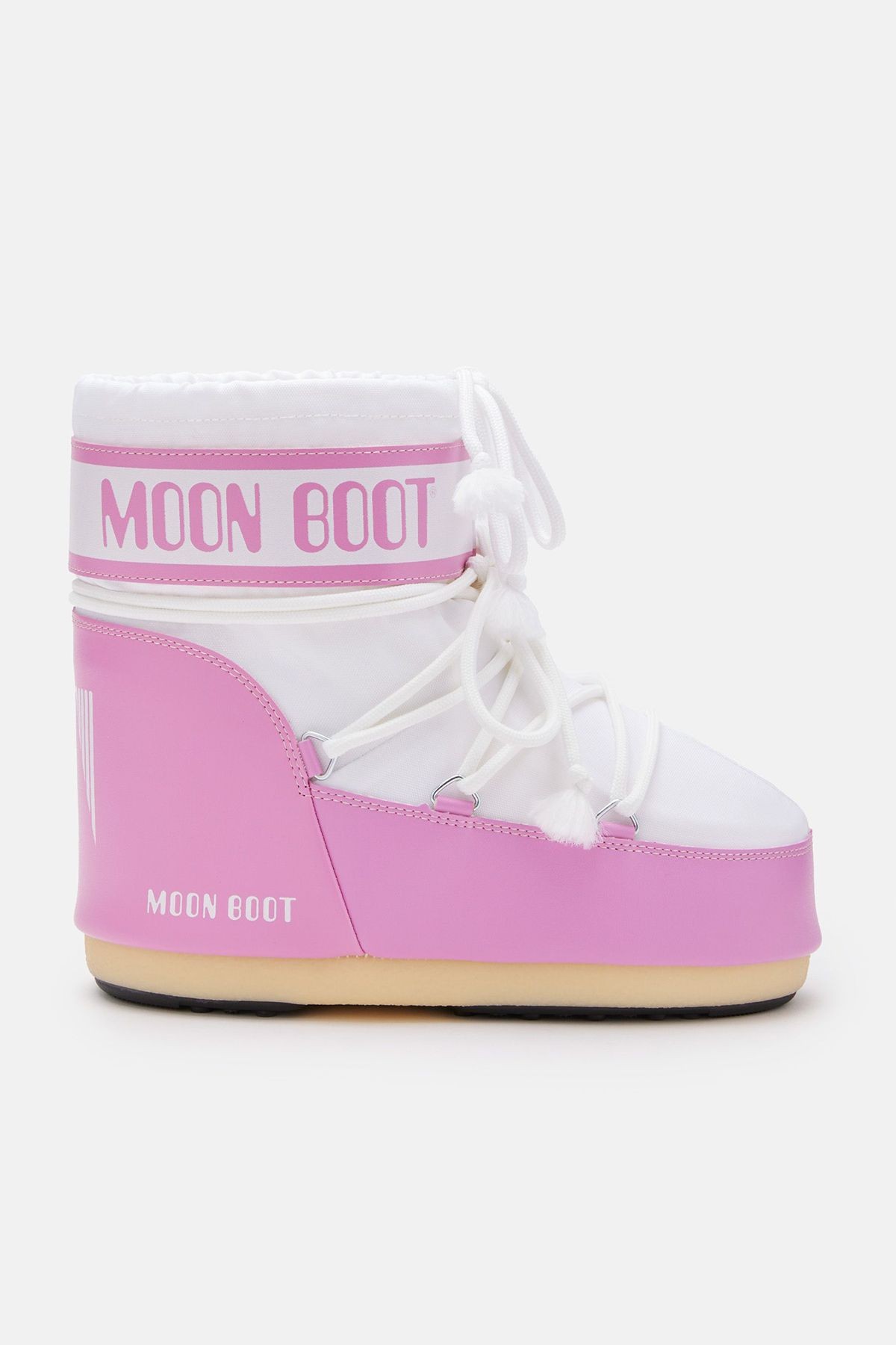 Moon Boot Icon Low Nylon Kadın Kar Botu 80D1409340 - pink/white