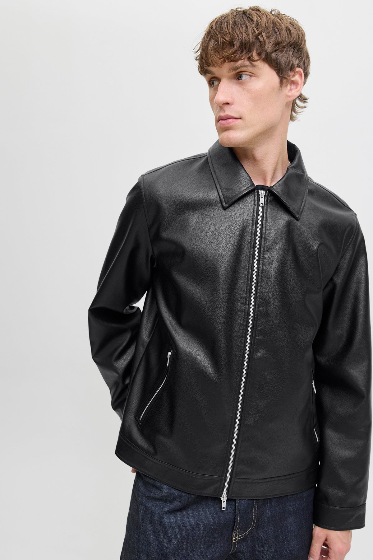Jack & Jones Jjecasablanca Pu Jacket Erkek Deri Ceket 12278839