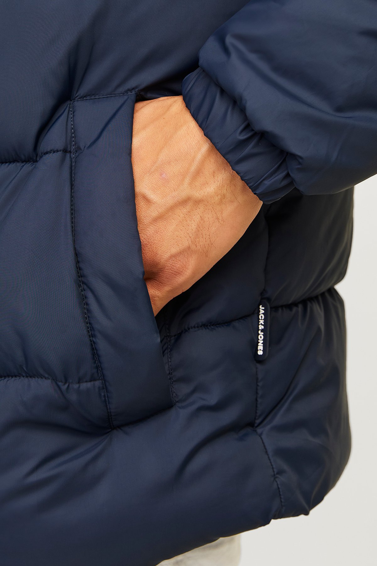 Jack & Jones Jjmoon Hood Puffer Erkek Mont 12256882