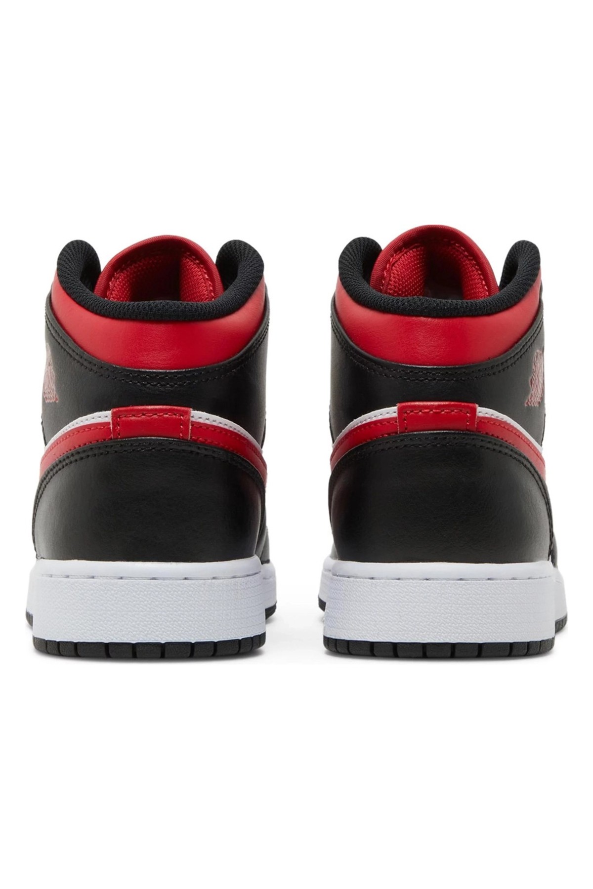 Nike Air Jordan 1 Mid Black Fire Red Sneaker 554725-079