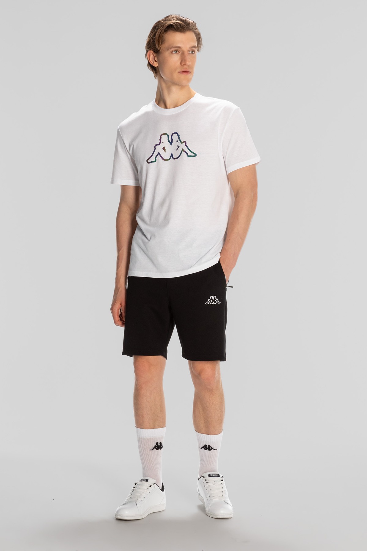 Kappa Logo Brian 321W4GW Erkek T-Shirt - White