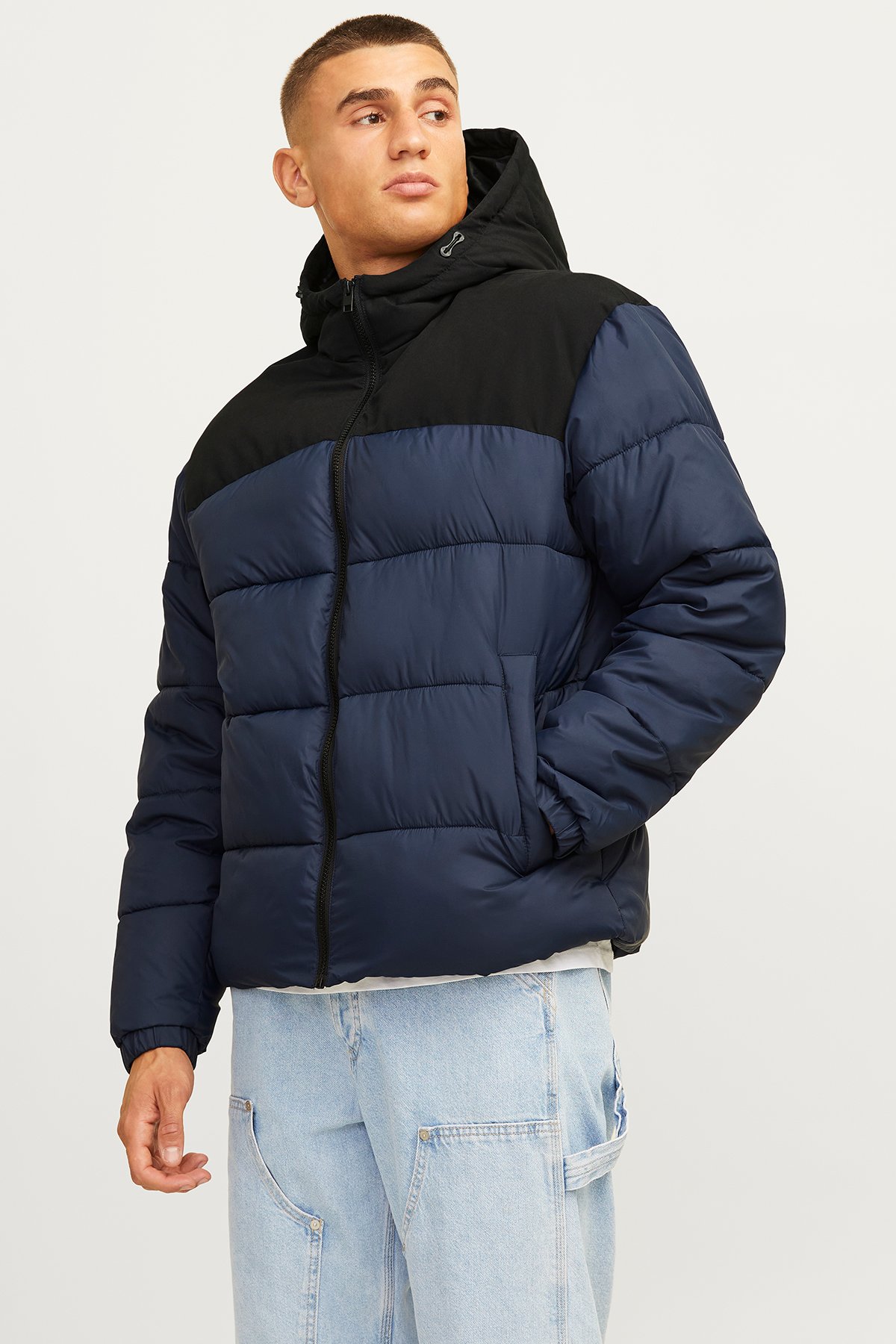 Jack & Jones Jjmoon Hood Puffer Erkek Mont 12256882