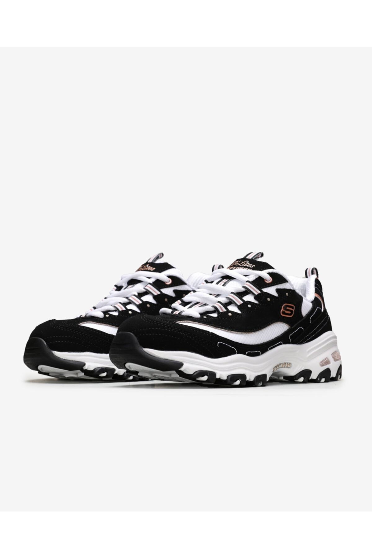 Skechers D'LİTES-DEVOTED FAN Kadın Siyah Sneakers - 13154 BKRG