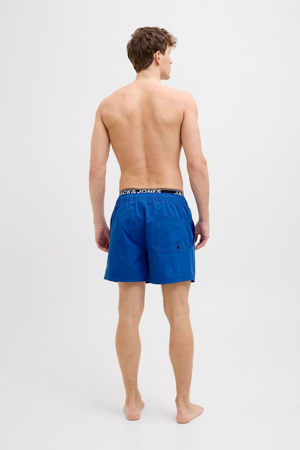 Jack & Jones Maui Erkek Logolu Beli Lastikli Deniz Şortu