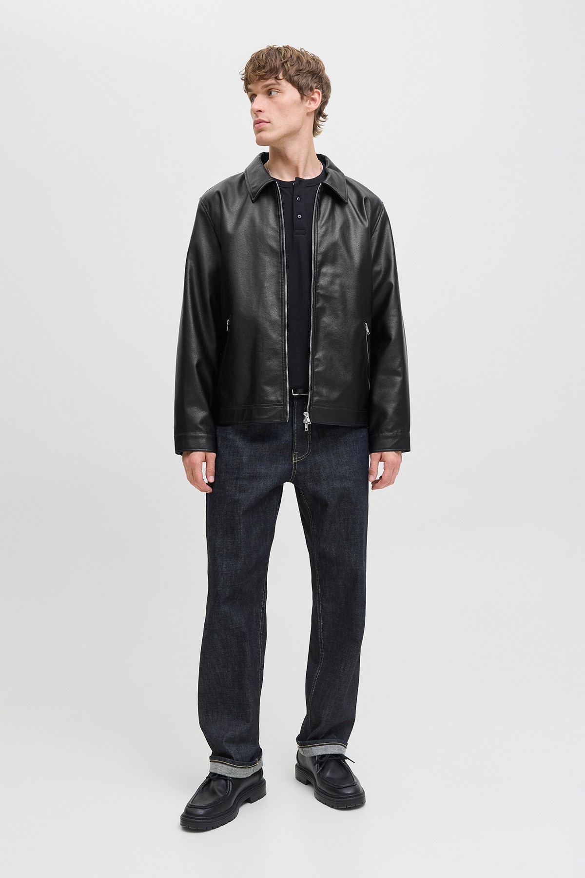 Jack & Jones Jjecasablanca Pu Jacket Erkek Deri Ceket 12278839