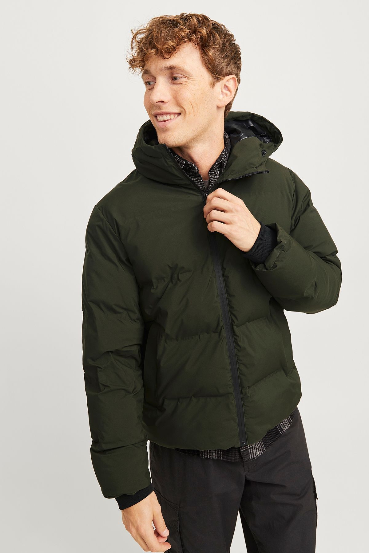 Jack & Jones Jjpayne Puffer Erkek Mont 12256887 - Rosin