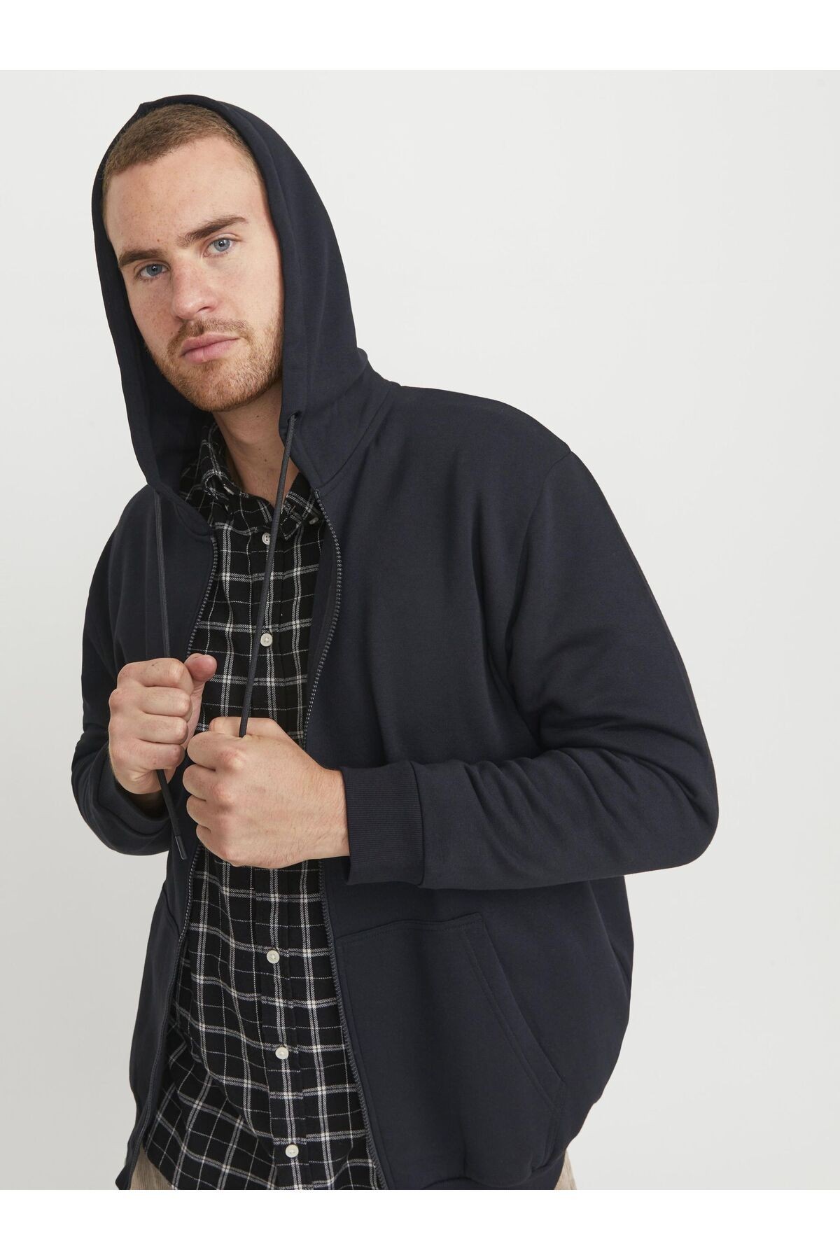 Jack & Jones Breadly Plus Erkek Fermuarlı Sweatshirt 12250596