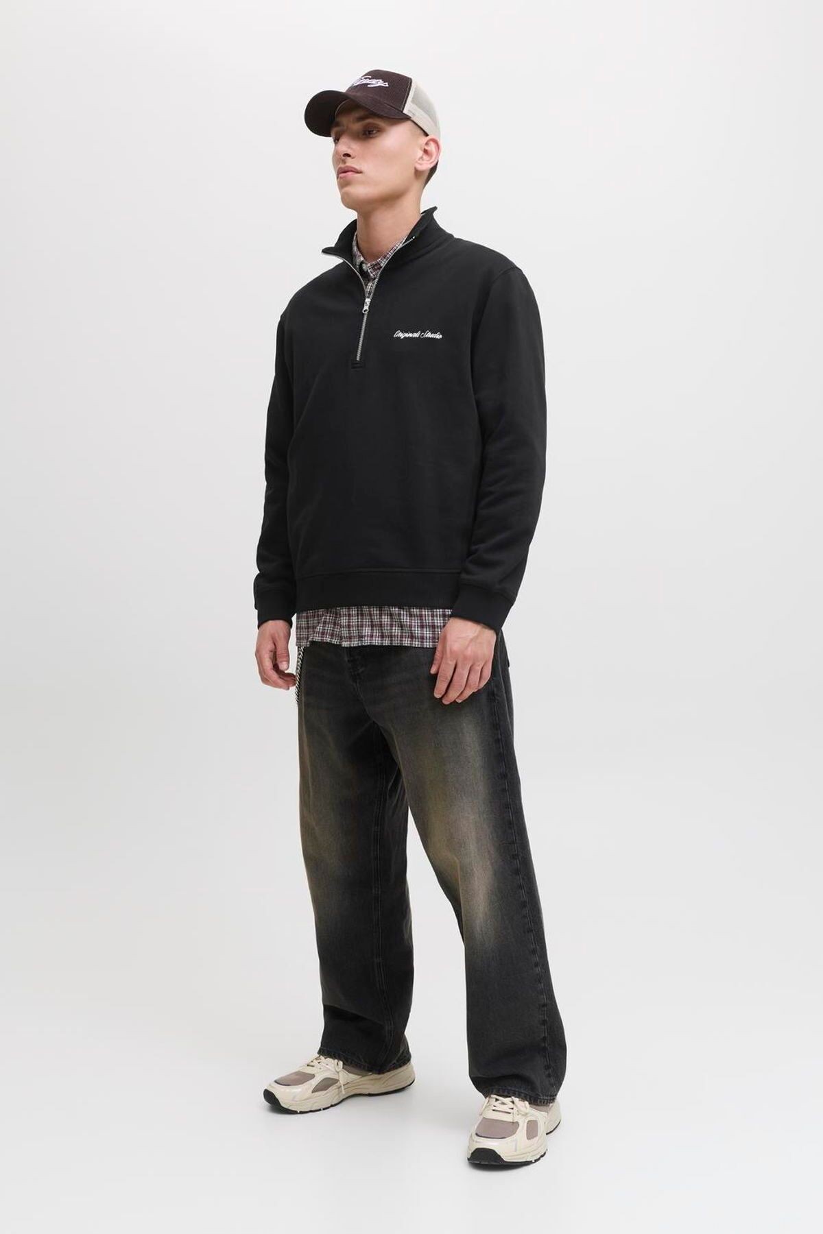 Jack & Jones Jornorrebro Erkek Dik Yaka Sweatshirt 12282899