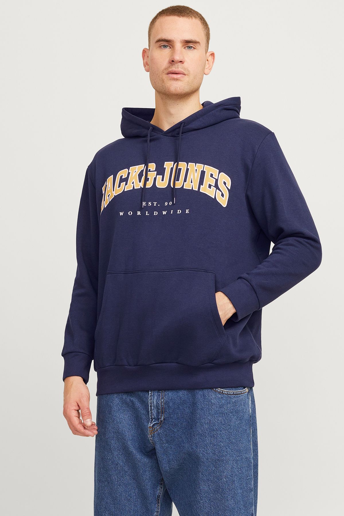 Jack & Jones JJECALEB Erkek Büyük Beden Sweatshirt 12258867