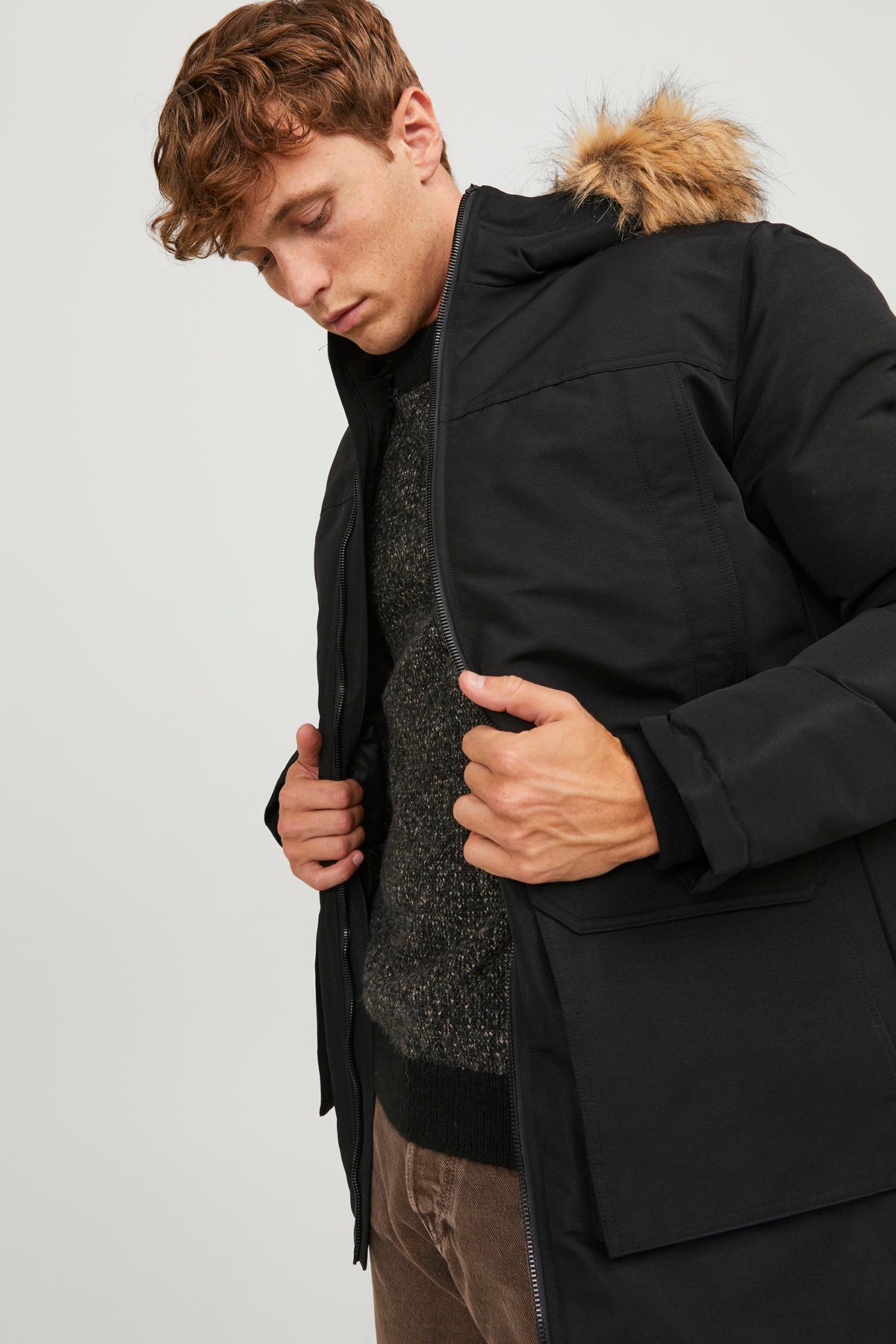Jack & Jones JJEWING PARKA Erkek Kaban 12235858