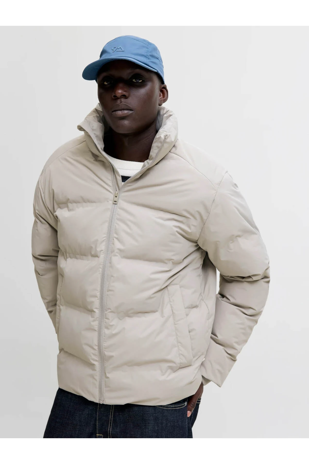 Jack & Jones Jjesoho Puffer Gri Erkek Mont 12278750