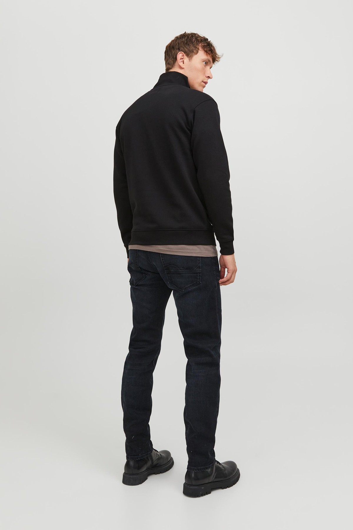 Jack & Jones Jjebradley Half Zip Erkek Sweatshirt 12250747