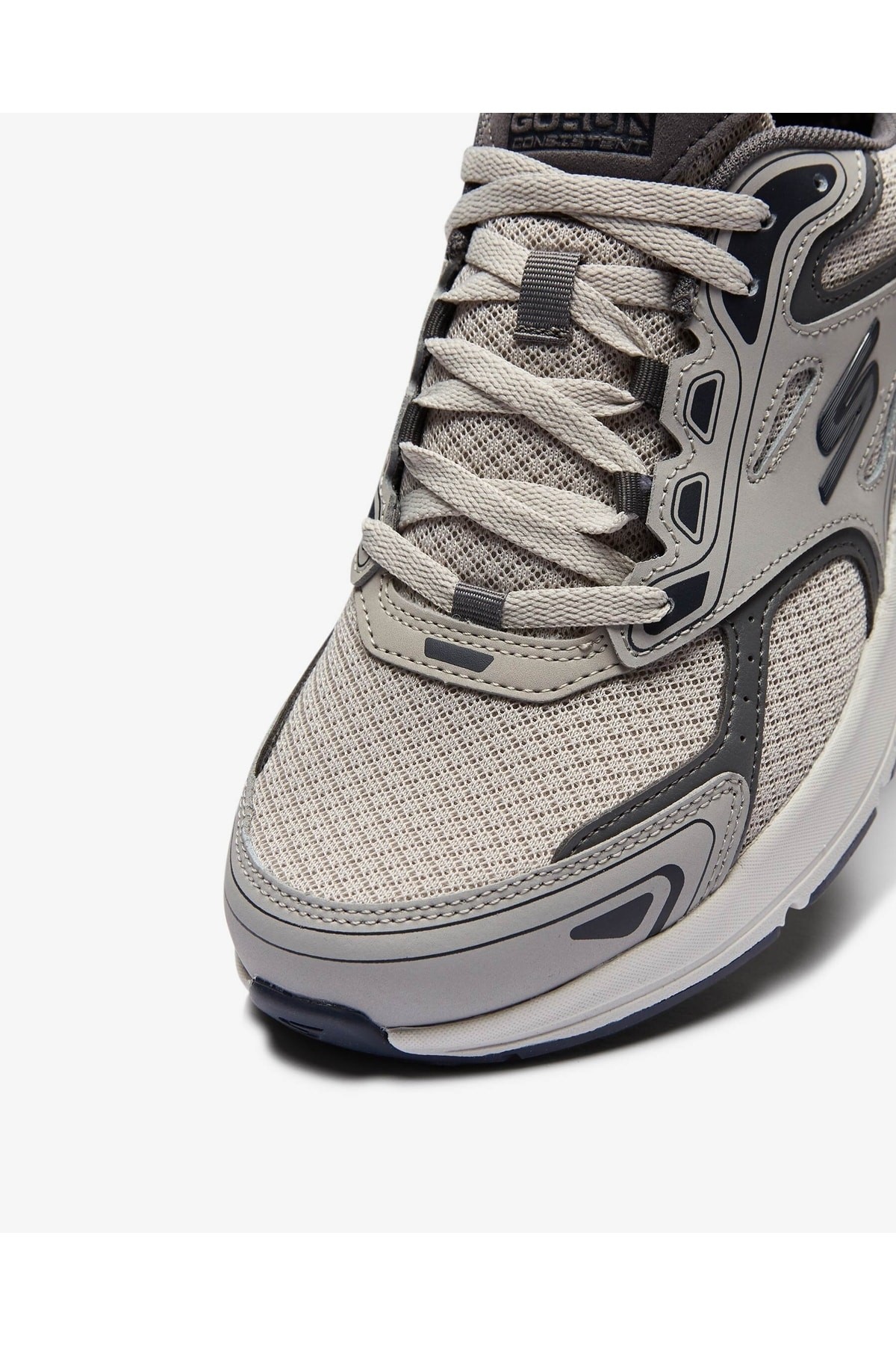 Skechers Go Run Consistent Erkek Gri Koşu Ayakkabısı 220034-GYNV