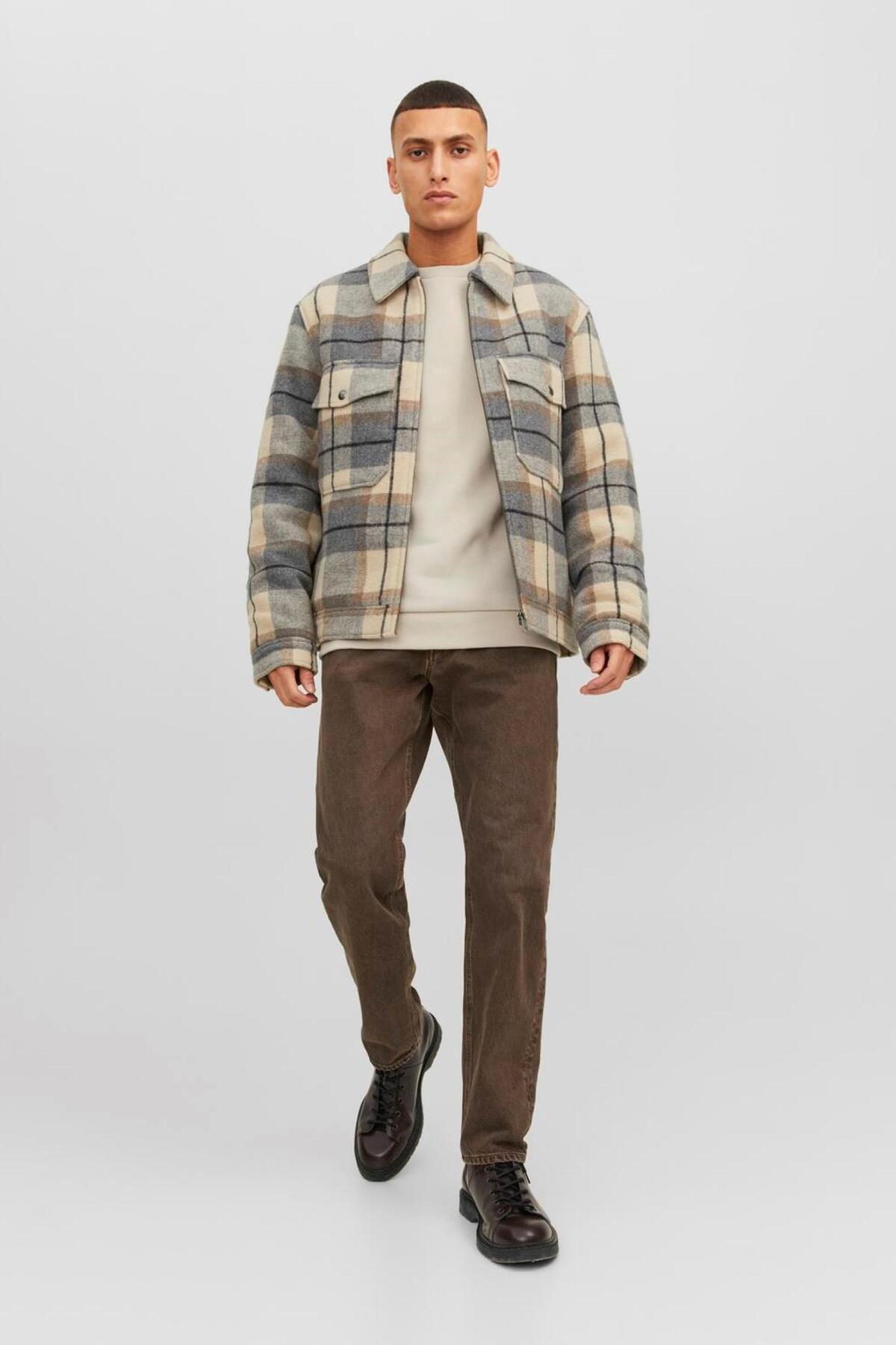 Jack & Jones Jjebradley Sweat Crew Noos Erkek Sweatshirt 12249341