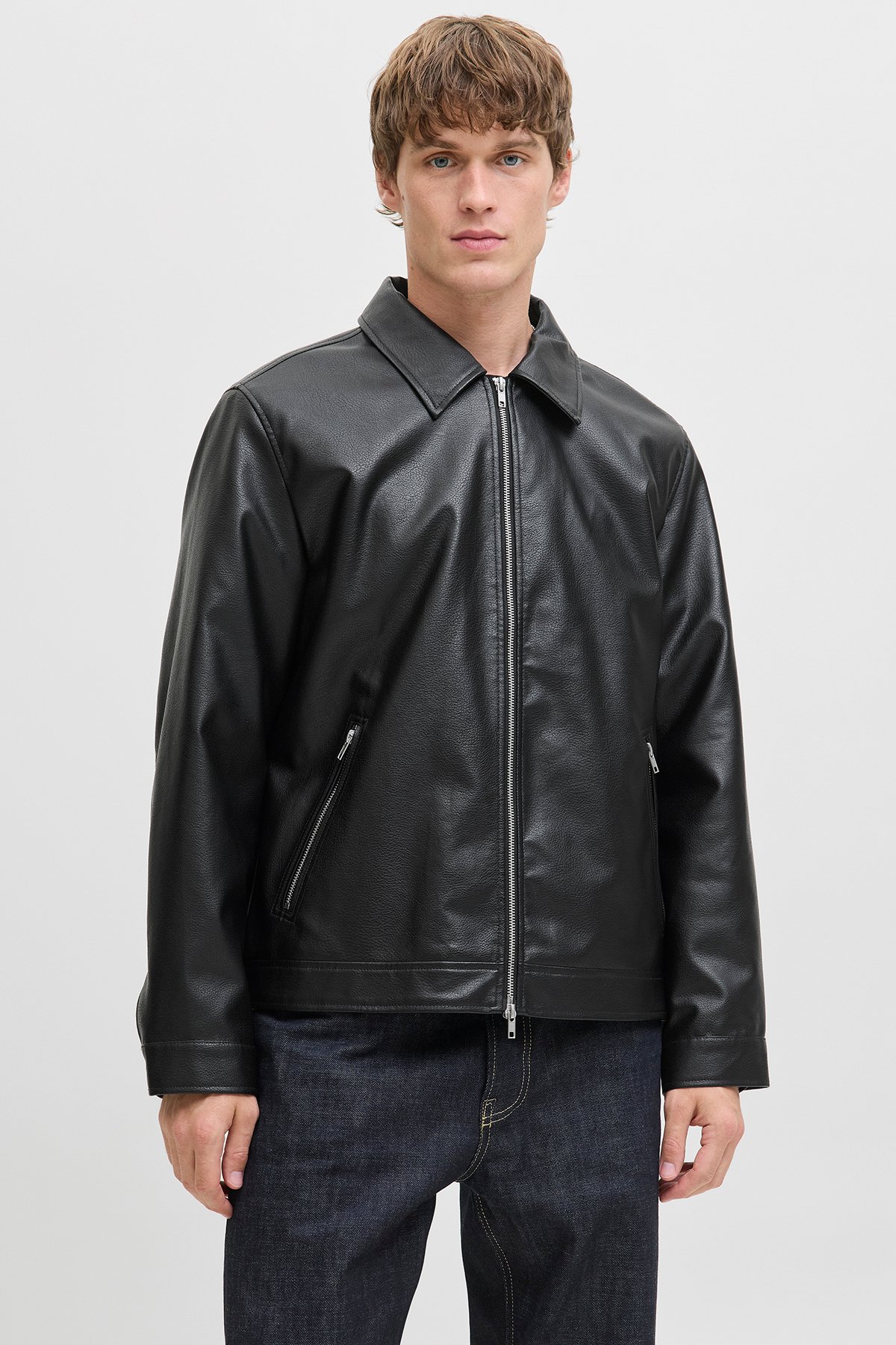 Jack & Jones Jjecasablanca Pu Jacket Erkek Deri Ceket 12278839