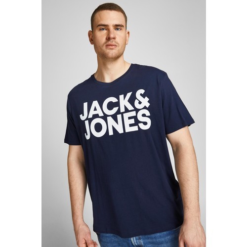 Jack & Jones Renkli Logo Baskılı Tişört-Corplogo