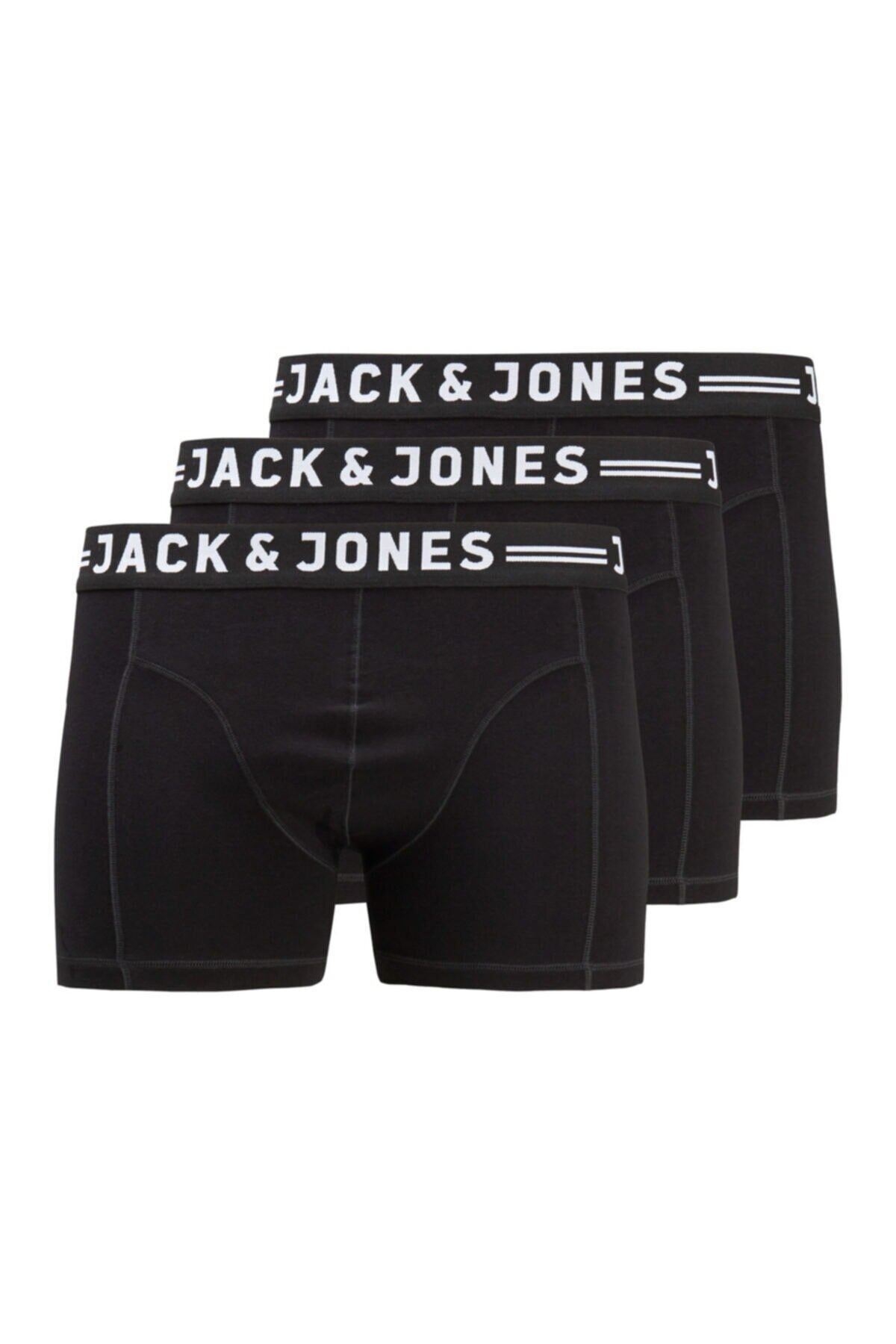 Jack Jones Sense Trunks 3-pack Noos Pls Erkek Siyah Boxer 12147591-02