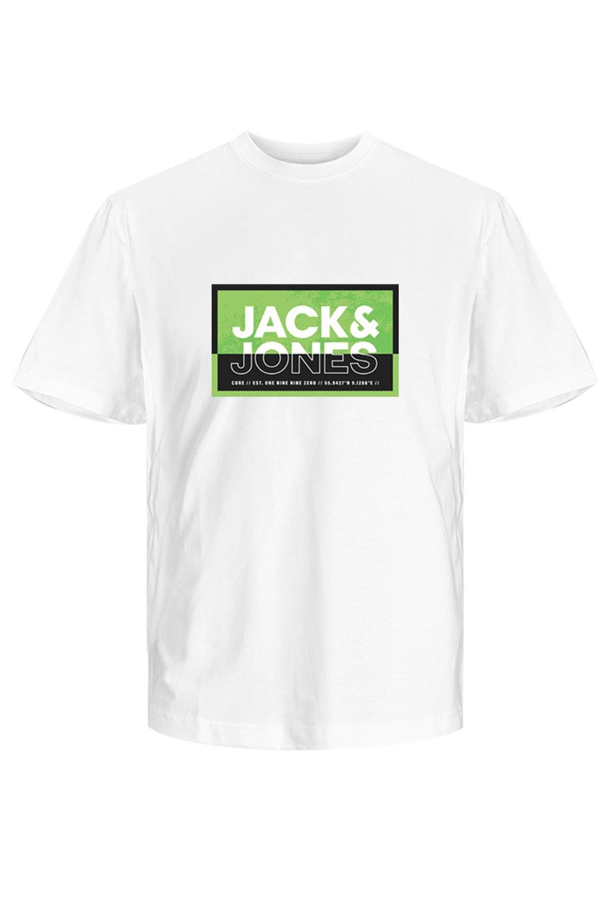 Jack & Jones Jcologan Summer Print Erkek T-Shirt 12259908 - White