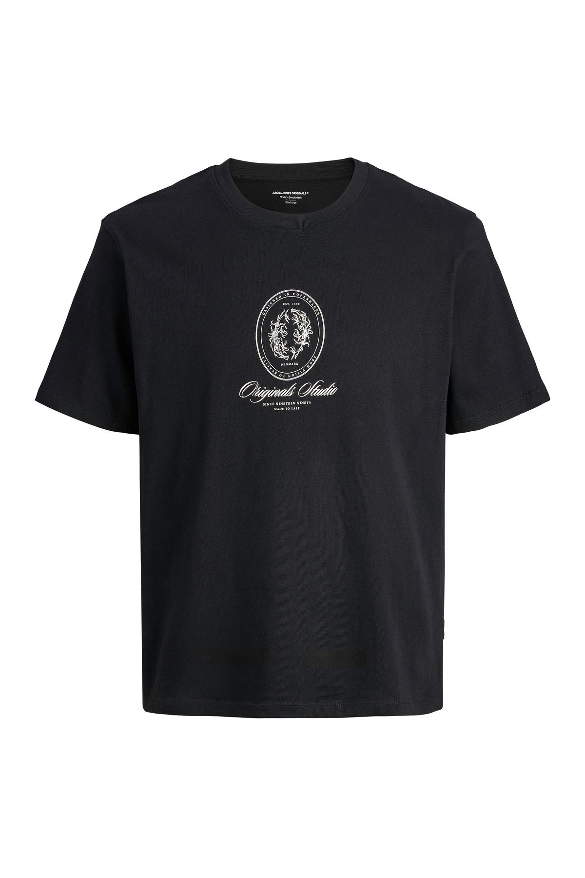 Jack & Jones Graphic Erkek Siyah Tişört 12286609