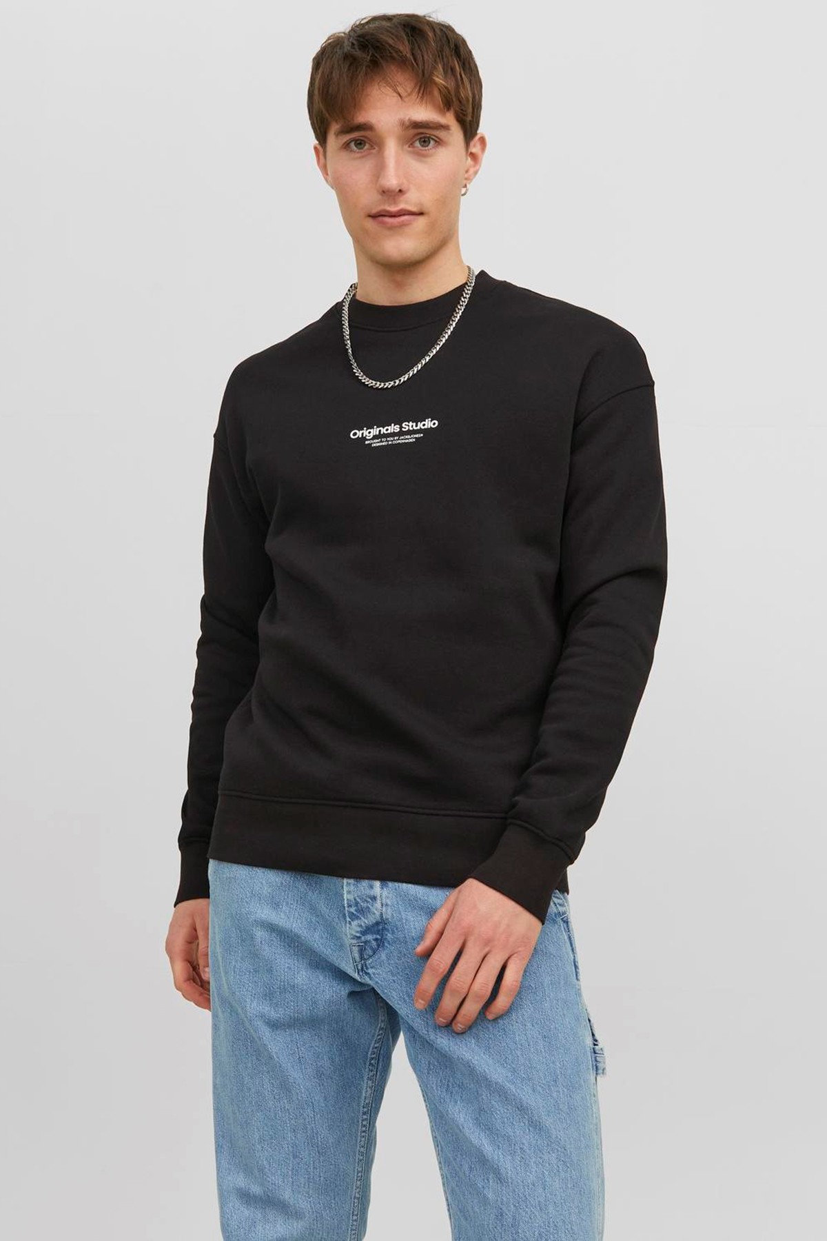 Jack & Jones JORVESTERBRO Erkek Bisiklet Yaka Sweatshirt 12241694