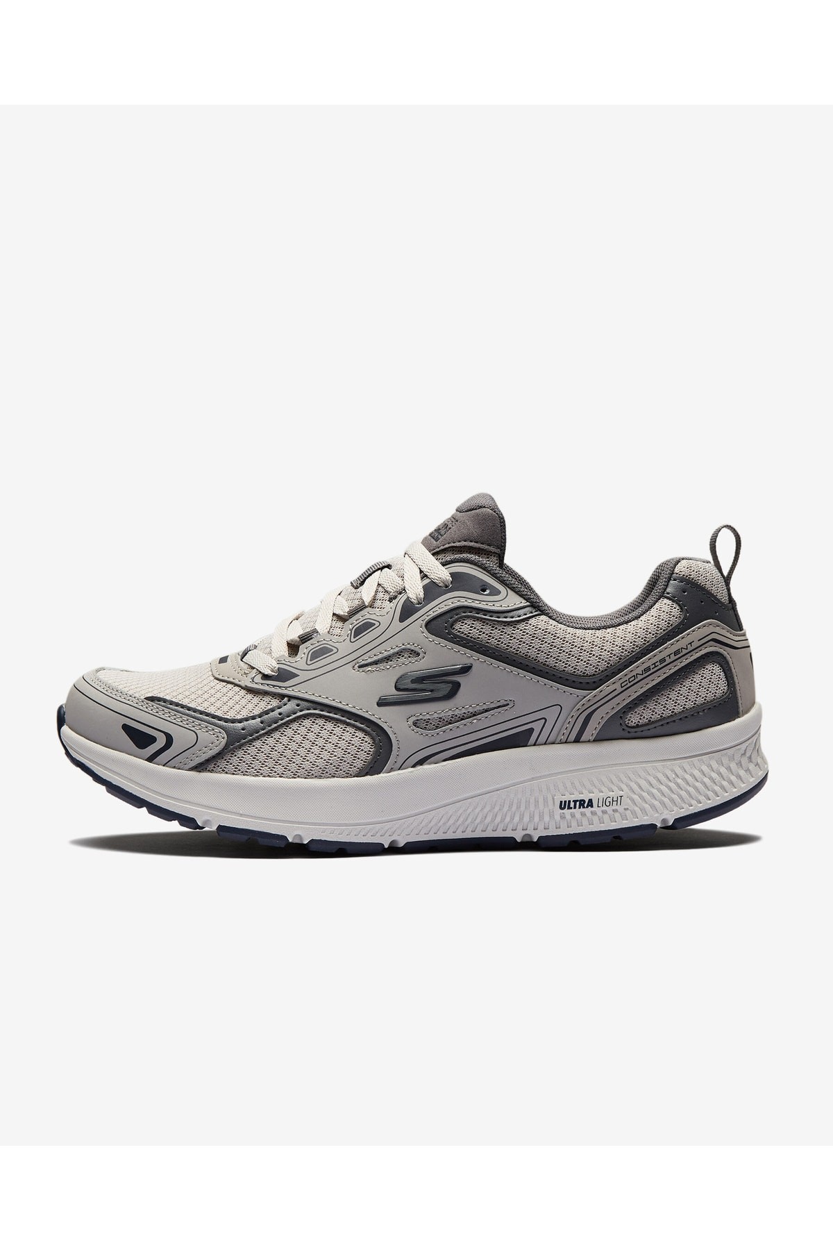 Skechers Go Run Consistent Erkek Gri Koşu Ayakkabısı 220034-GYNV