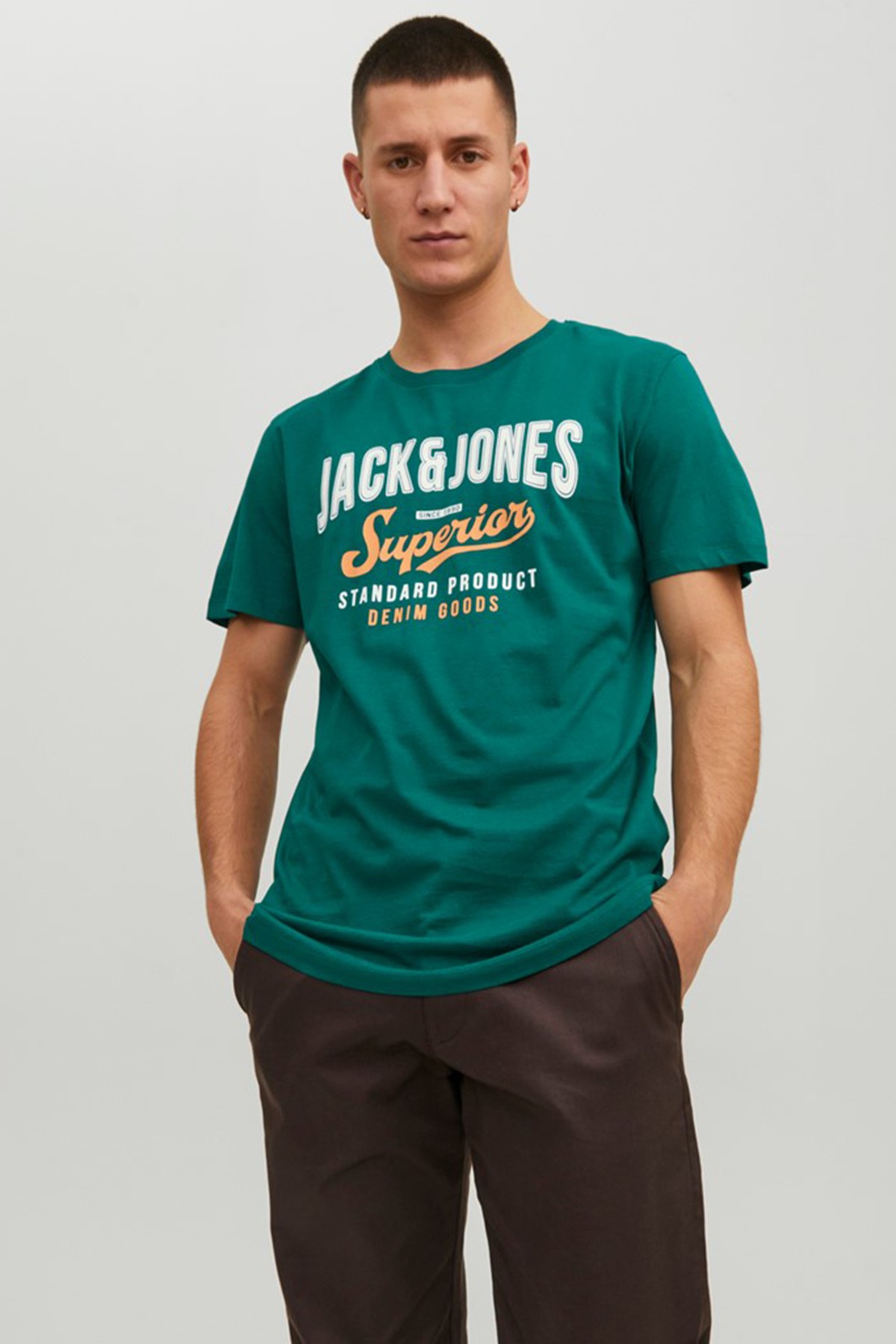 Jack & Jones JJELOGO TEE SS 12220500 Erkek T-Shirt