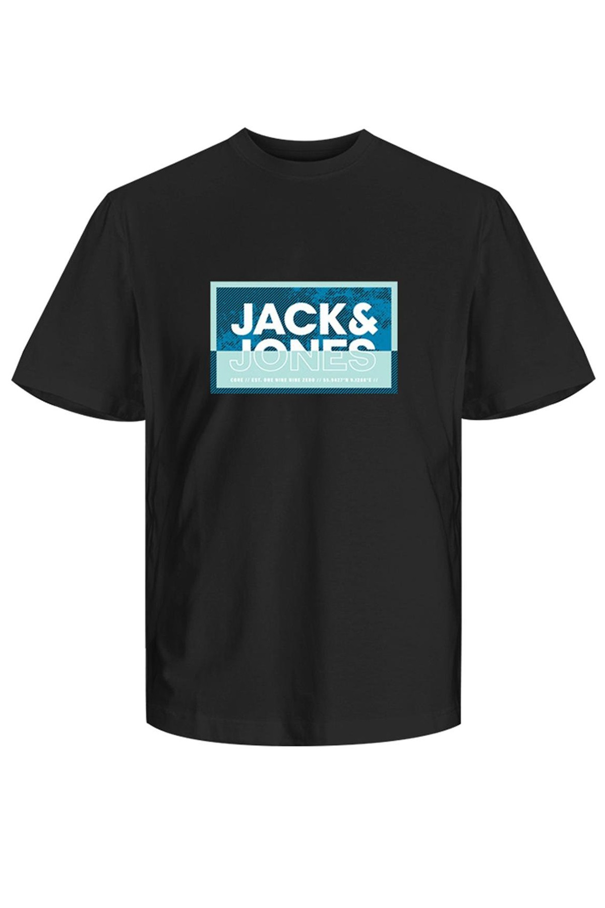 Jack & Jones Jcologan Summer Print Erkek T-Shirt 12259908 - Black