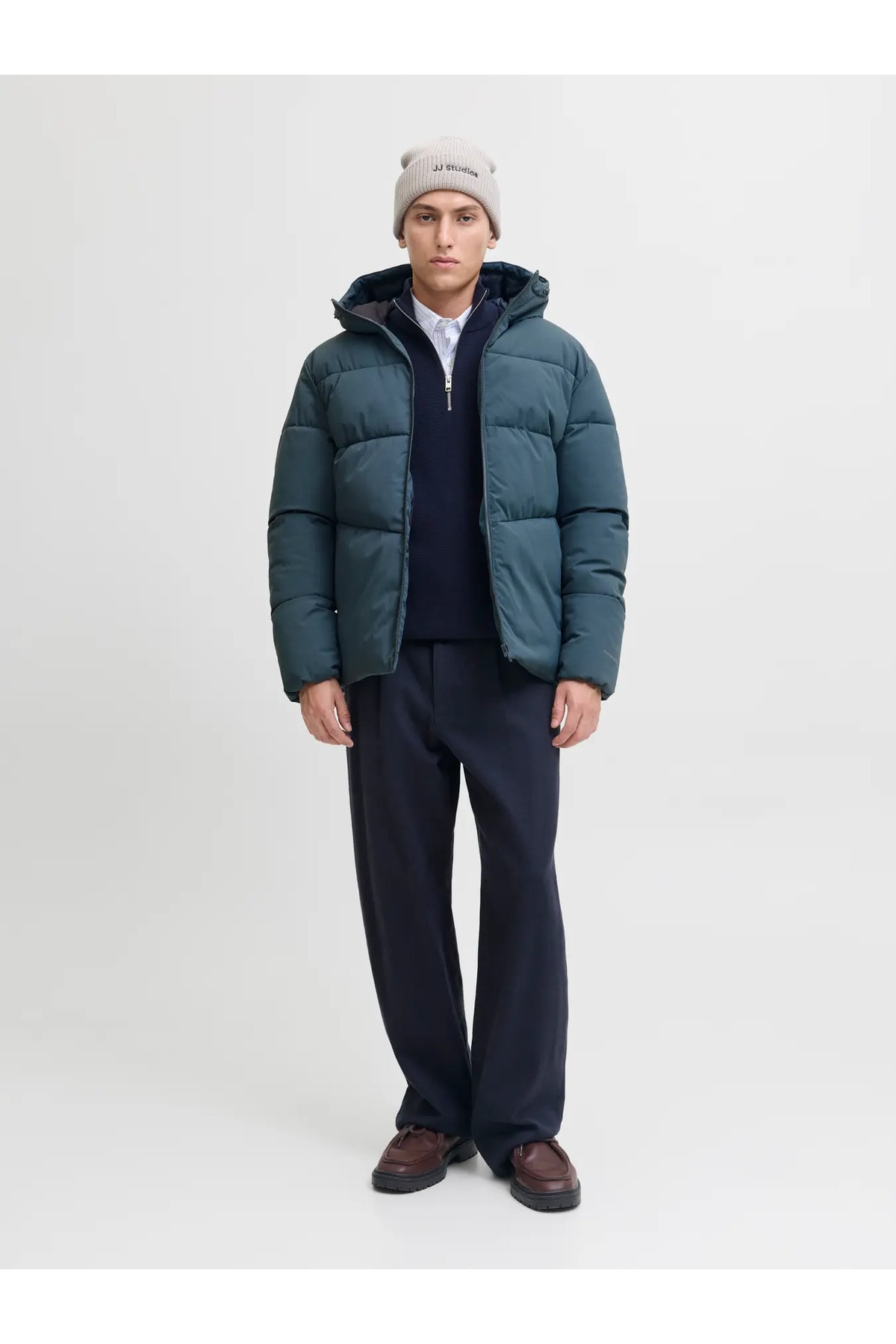 Jack & Jones JJGLOBAL PUFFER JACKET Erkek Mont